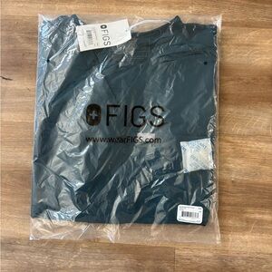 Figs Caribbean Blue Scrub Top - XXS
